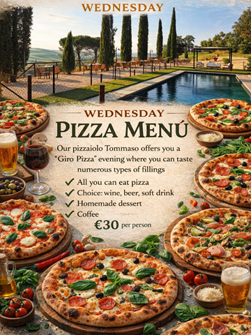 Pizza menu
